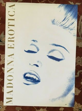 Madonna Erotica Rare Promotional Poster From 1992