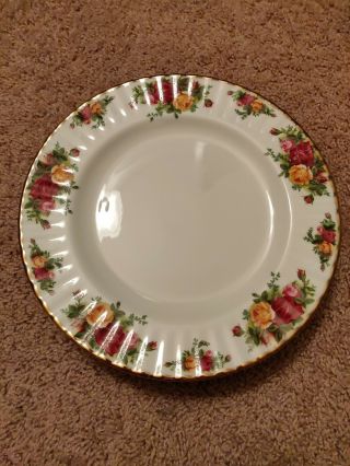 6 Royal Albert Old Country Roses Dinner Plates England