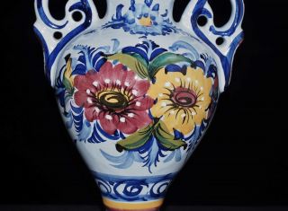 FAIREAL ALCOBACA Vase Ceramic Hand Painted Portugal 11 
