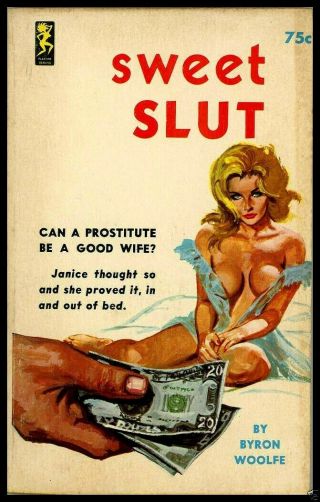 Sweet Slut Fridge Magnet 6x8 Sexy Pulp Fiction Magnetic Canvas Print Poster