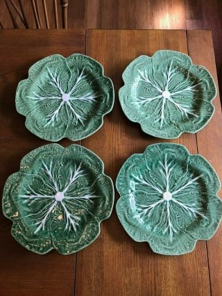 4 Bordallo Pinheiro Green Cabbage Leaf 12 " Chop Plate Charger