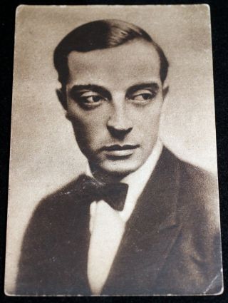 Buster Keaton Silent Film Star Russia Postcard 1920 