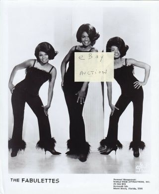 The Fabulettes - Vintage 8x10 Glossy - Music Photo Picture R&b Soul