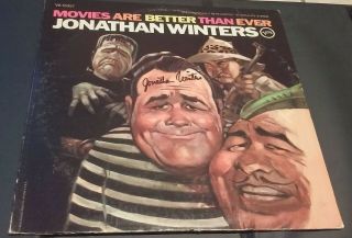 Jonathan Winters - " Movies Are Better Than Ever " (lp Album) - Signed In Person