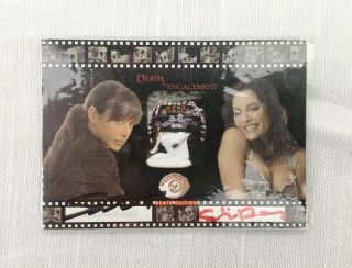 Death By Engagement Movie Autographed Trading Card Edie Dearing And Sascha Knopf