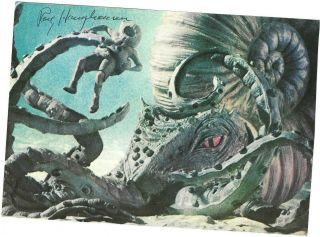 Ray Harryhausen Signed Book Photo Mysterious Island Autographed Science Fiction