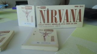 Nirvana Ticket Stubs Ljubljana Concert