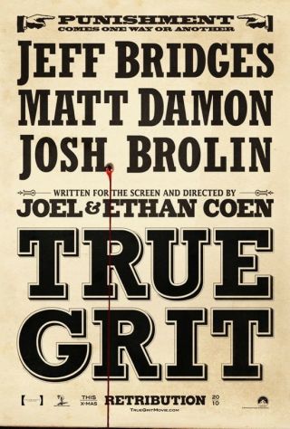 True Grit Movie Poster 2 Sided Advance 27x40