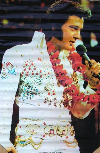 Vintage Elvis Presley Las Vegas King Of Rock And Rock Poster Usa 24 X 36