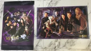 Farscape 2 X Poster Flat Promotional Never Offered 4sale Very Rare Vintage
