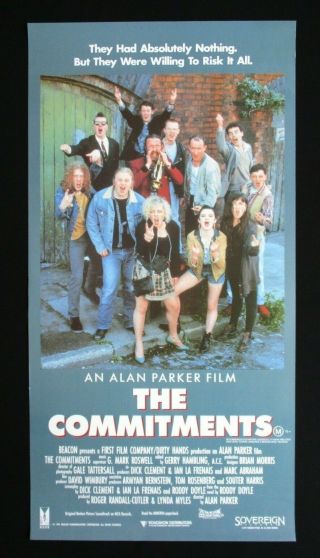 The Commitments 1991 Orig Australian Daybill Movie Poster Alan Parker Dublin