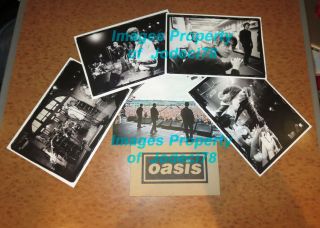 Oasis Chasing The Sun Lawrence Watson Signed Liam Gallagher Photo Print Set Noel