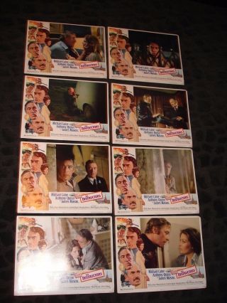 The Destructors 1974 Movie Promo Lobby Card Set Of 8 Michael Caine Anthony Quinn