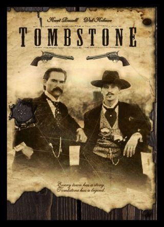 Tombstone Fridge Magnet 6x8 Movie Poster Kurt Russell Magnetic Canvas Print