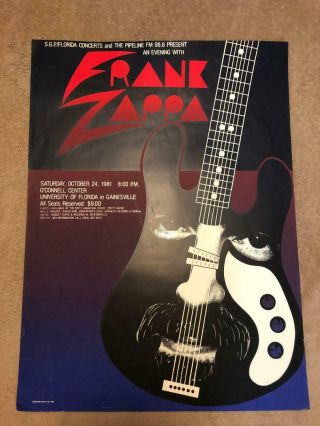 Frank Zappa Concert Poster October 24,  1981 O 