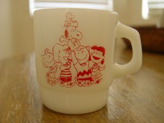 Fire - King Peanuts Snoopy Charlie Brown Lucy Woodstock Friends Coffee Mug