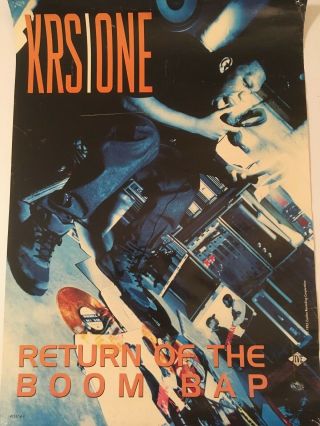 Krs One " Return Of The Boom Bap " Promo Poster - Rap Hip - Hop Dj Premier