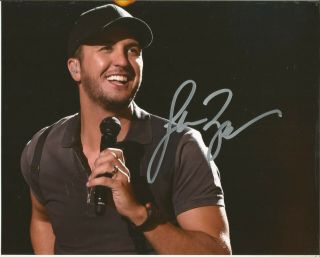 Country Music Legend Luke Bryan Signed 8x10 Crash My Party Spring Break Here To