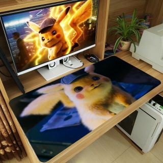 Movie Pokémon Detective Pikachu Large Mouse Pad Desk Game Mat 70x40cm Gift