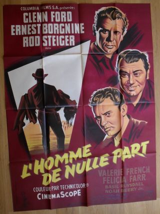 Jubal Glenn Ford Western French Movie Poster 63 " X47 " 