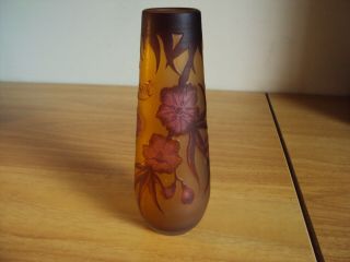 A Galle Tip Glass Vase