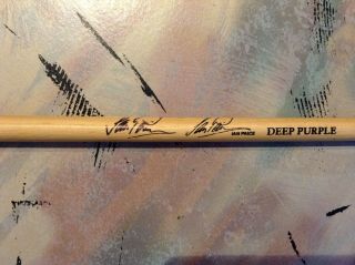 Deep Purple Ian Paice Signed Drum Stick