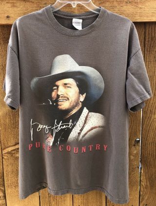 Vintage 1993 George Strait Pure Country Concert Tour T - Shirt Large