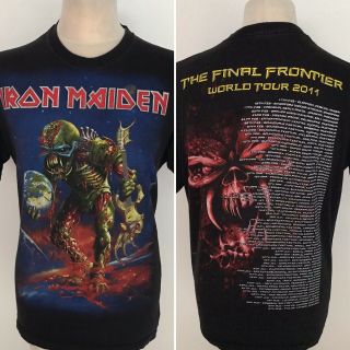 Iron Maiden Final Frontier 2011 World Tour T Shirt Official Size Large
