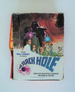 1979 Topps Walt Disney The Black Hole Movie Display Box - Flash