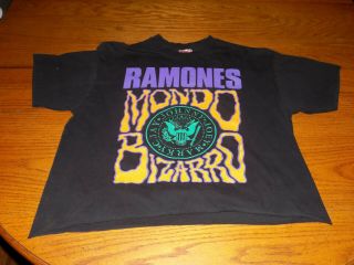 2 Vintage Ramones Mondo Bizarro 1992 Tour T shirts XL 4