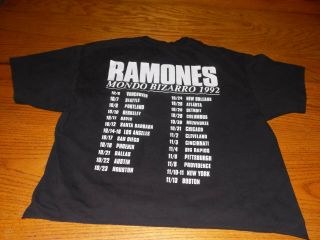 2 Vintage Ramones Mondo Bizarro 1992 Tour T shirts XL 5