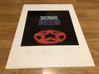 Rush 2112 Limited Edition Plate Signed Lithograph 2398/2500