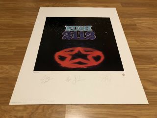 Rush 2112 Limited Edition Plate Signed Lithograph 2397/2500