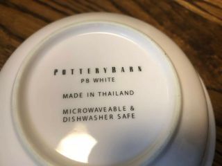 Pottery Barn PB White Coupe Cereal Bowls Set of 4 6 - 3/8 