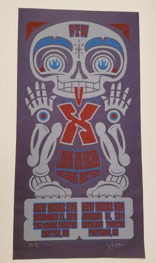X Band Poster 2011 Nye Silkscreened Signed & Numbered Artist Print By Exene
