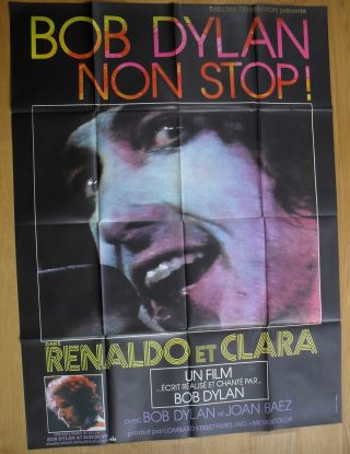 Bob Dylan Renaldo And Clara French Movie Poster 