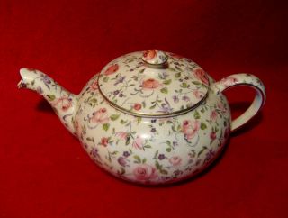 Royal Winton Grimwades Rose Dubarry Mini Stacking Teapot Chintz Bonus - Creamer