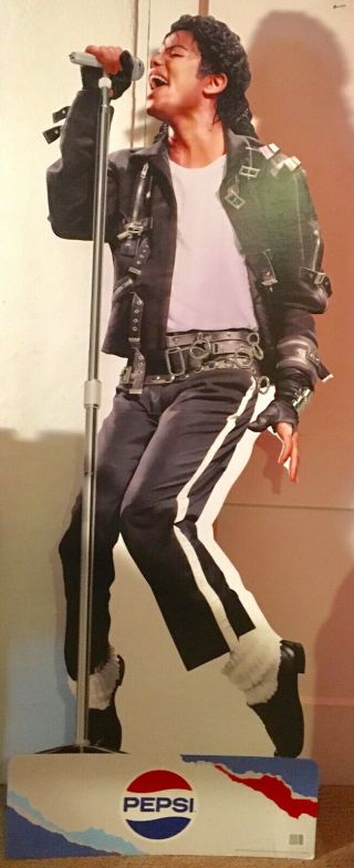 Michael Jackson Limited Edition Pepsi Advert Standee Cardboard Cutout 6ft Rare