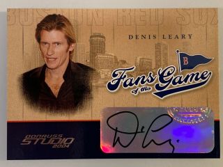 2004 Denis Leary Spiderman Movie Donruss Auto/autographed Fans Of The Game Card