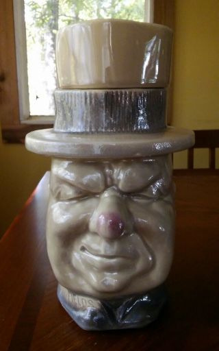 Vintage Mccoy Wc Fields Cookie Jar 153 Made In Usa Pottery
