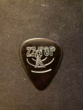 Billy Gibbons Zz Top Silver On Tortoise Antenna Tour Issued Guitar Pick Rare