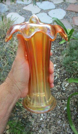 Marigold Northwood Jester Cap Thin Rib Vase