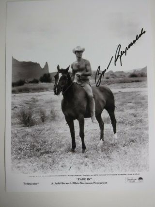 Burt Reynolds Signed Photo " Fade In "