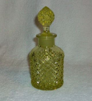 Westmoreland Amber Or Golden Sunset Glass Toilet Perfume Bottle