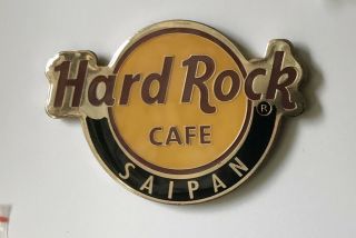 Hard Rock Cafe Saipan Classic Round Logo Magnet - Not A Bottle Opener
