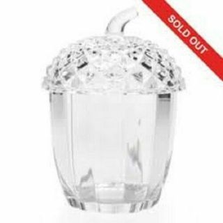 Rare And Stunning Marquis By Waterford 7 " Crystal Acorn Box