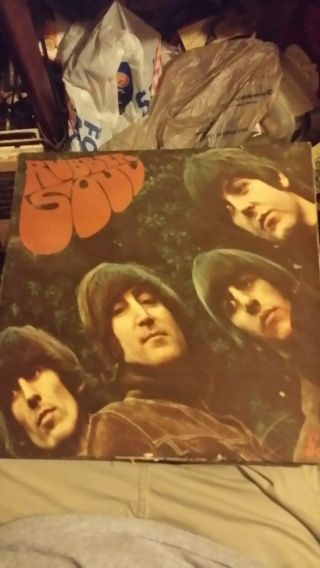 The Beatles " Rubber Soul " 1965 Parlophone Records Pmc 1267 Mono Rock Uk Lp