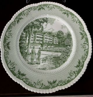 Rare,  Wedgwood of Etruria Dartmouth College Plates.  Cauldon Lace 5