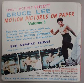 Bruce Lee Motion Pictures On Paper Vol.  1 Books A & B B/w Photos Good Mn350