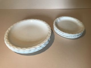 Christian Dior French Country Rose White Dinner And Salad Plate Set Of Four (4)